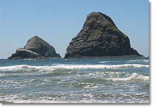Oregon Coast Rocks and Waves